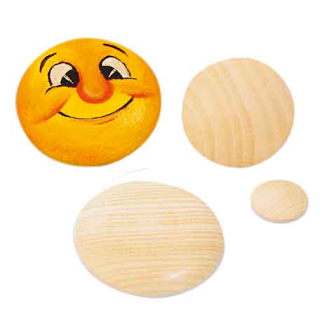 Holz-Button, 20 Stück