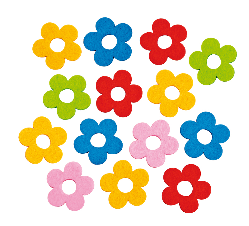 Filzstanzteile, 200 Stück