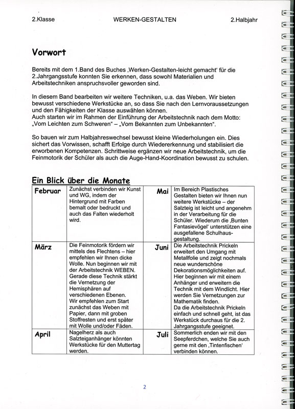 Werken / Gestalten leicht gemacht — 2. JGS / 2.HJ