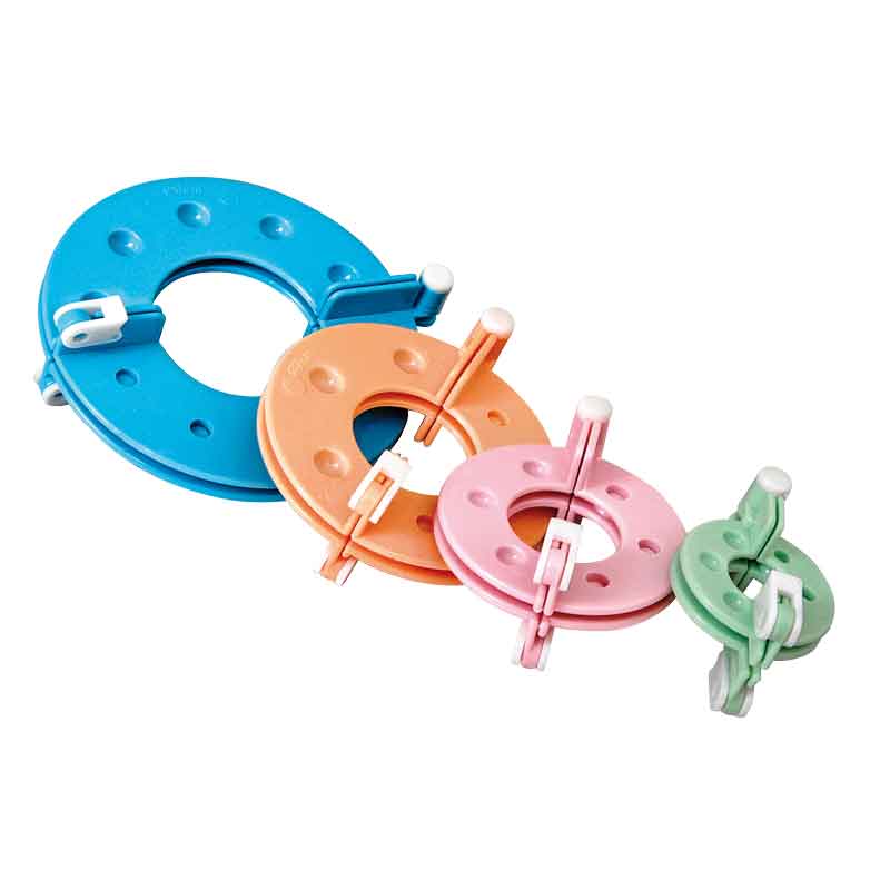 Pompon - Set, 4 Ringe