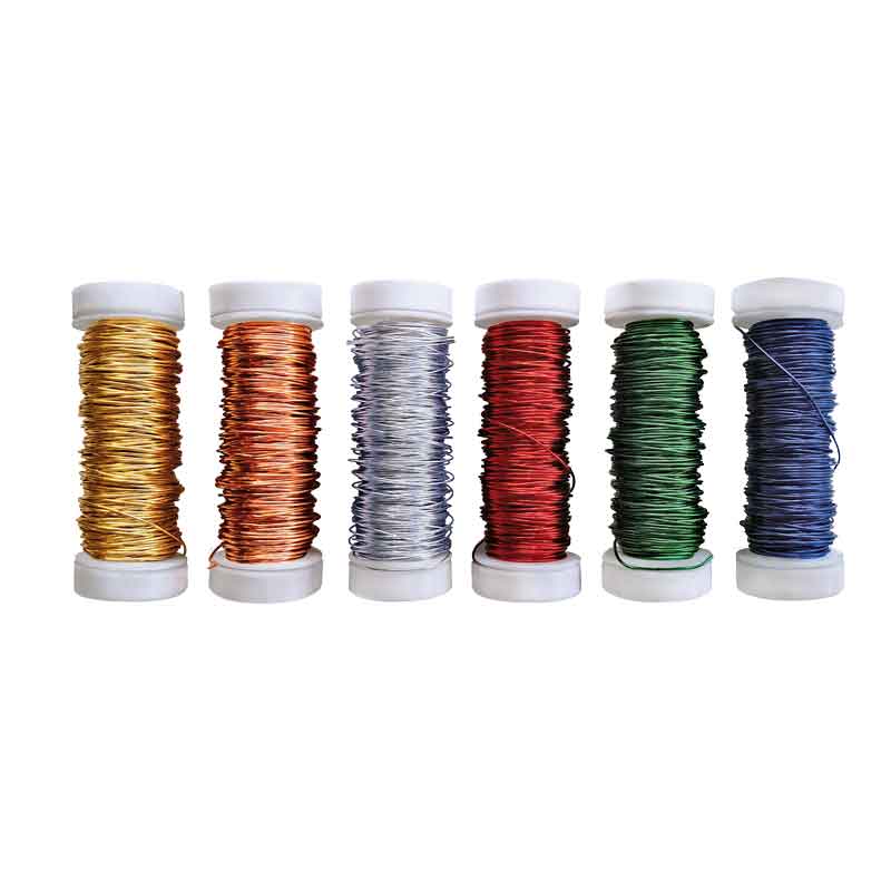 Basteldraht 6 x 10 m / sortiert