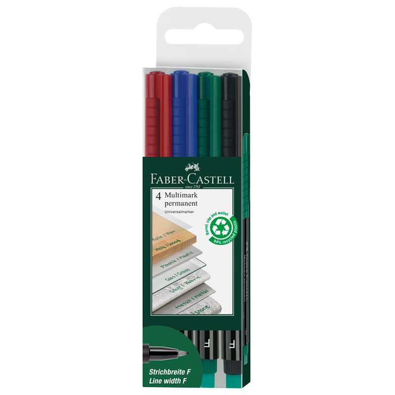 Faber Castell Multimark fein, 4 Stück