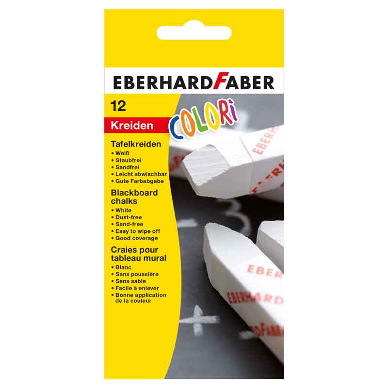 EFA Colori Wandtafelkreide, 12 Stück