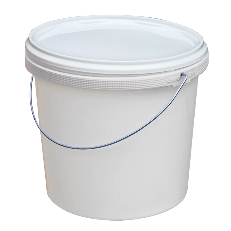 Eimer mit Deckel, 5,5 l — weiß