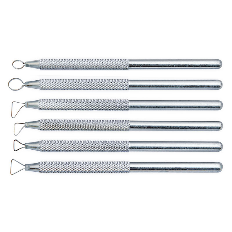 Modellierschlingen-Set, 6 teilig — mit Alugriff