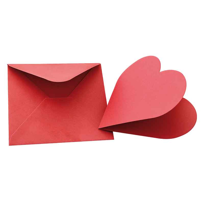 Herzkarten - Set, 20 Stück