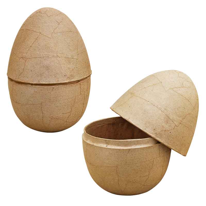 Pappmaché Ei, 9 x 12 cm