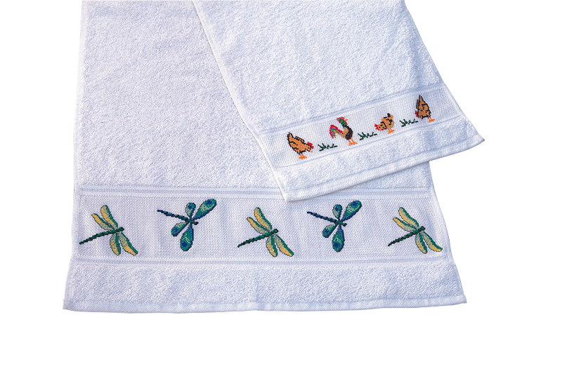 Frottee - Gästetuch, 30 x 50  cm — weiß