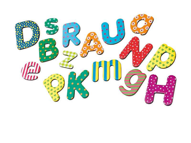 Magnet Buchstaben, 100 Stück