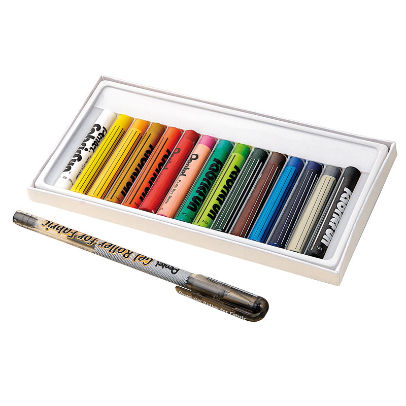 Pentel - Stoffmalkreiden 15 + 1 Stück
