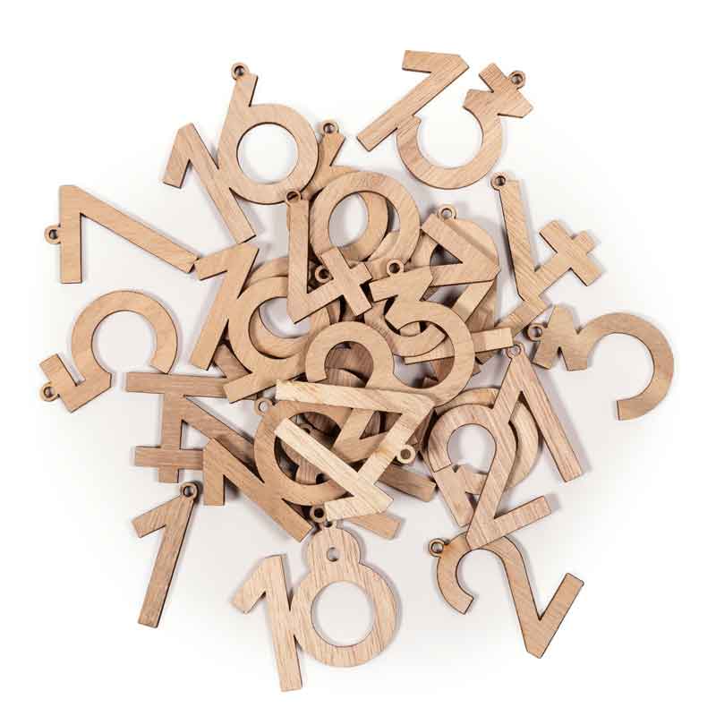 Adventskalender - Zahlen — Holz