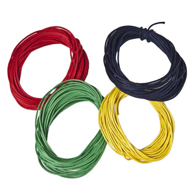 Baumwollkordel gewachst 1 mm / 4 x 5 m