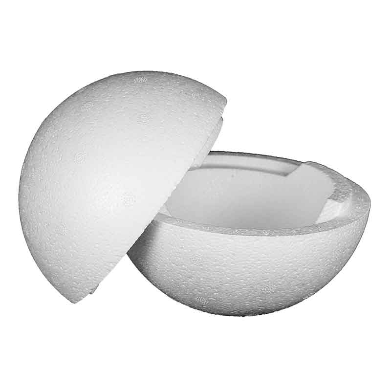 Styropor - Kugel, 1 Kugel / teilbar — 20 cm