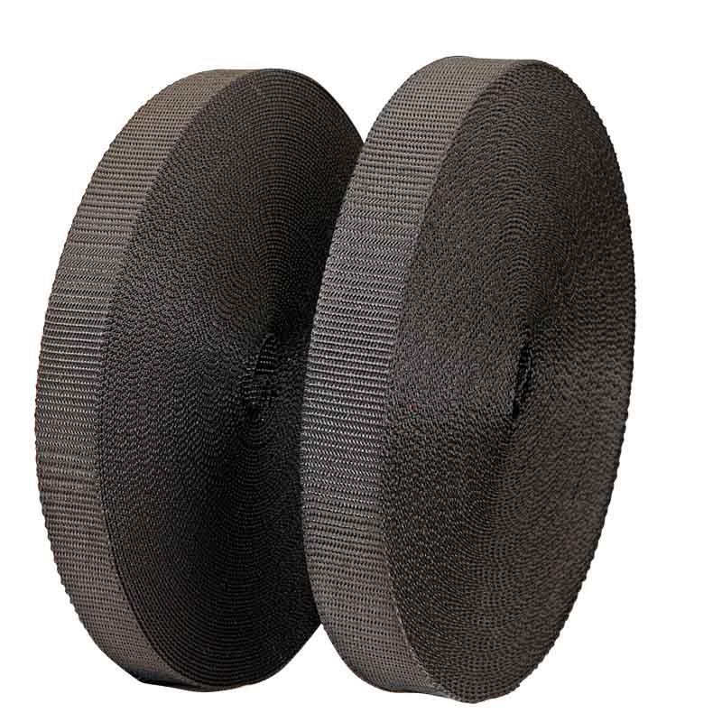 Gurtband 25 mm, 25 m — schwarz