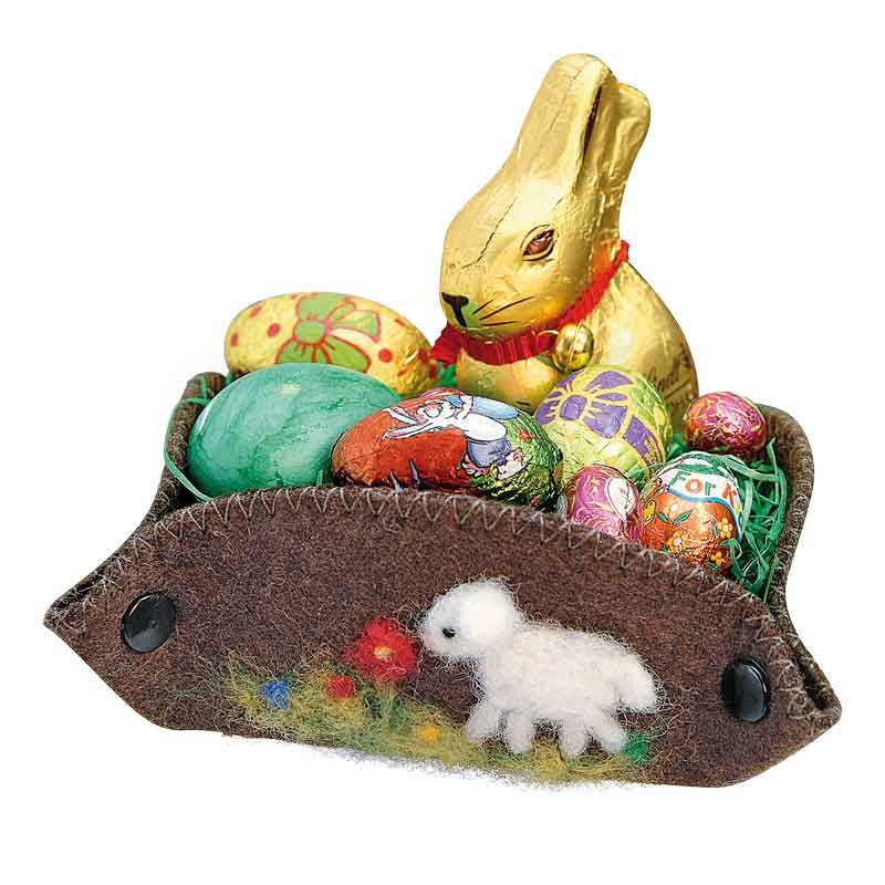 Filzkörbchen 11,5 cm / 5 Stück — sortiert