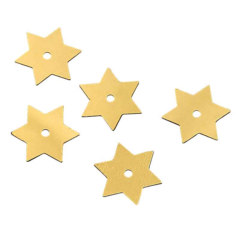 Pailletten - Stern, 10 mm — gold