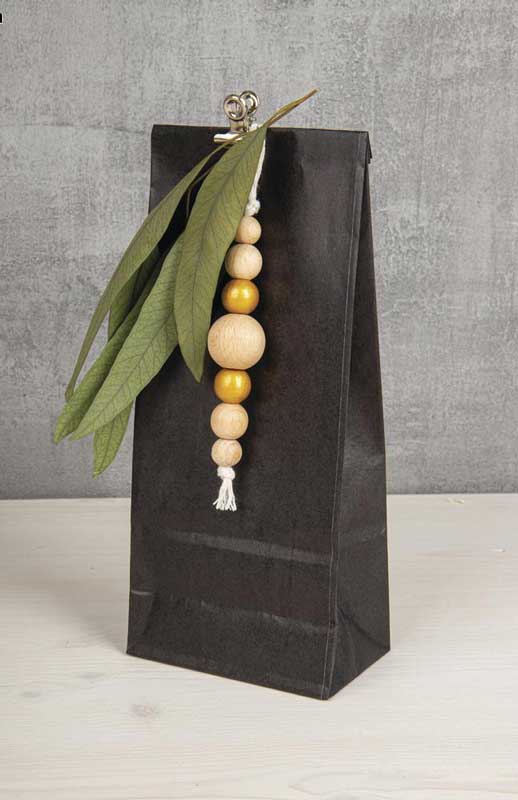 Holzkugeln gold mit Bohrung