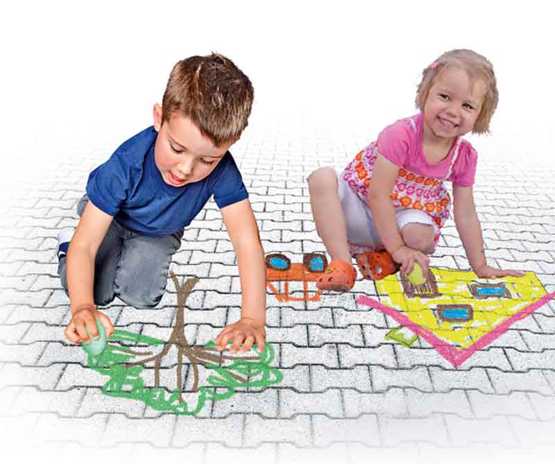 EFA Straßenmalkreide, 6 Stück — Ei-Förmig