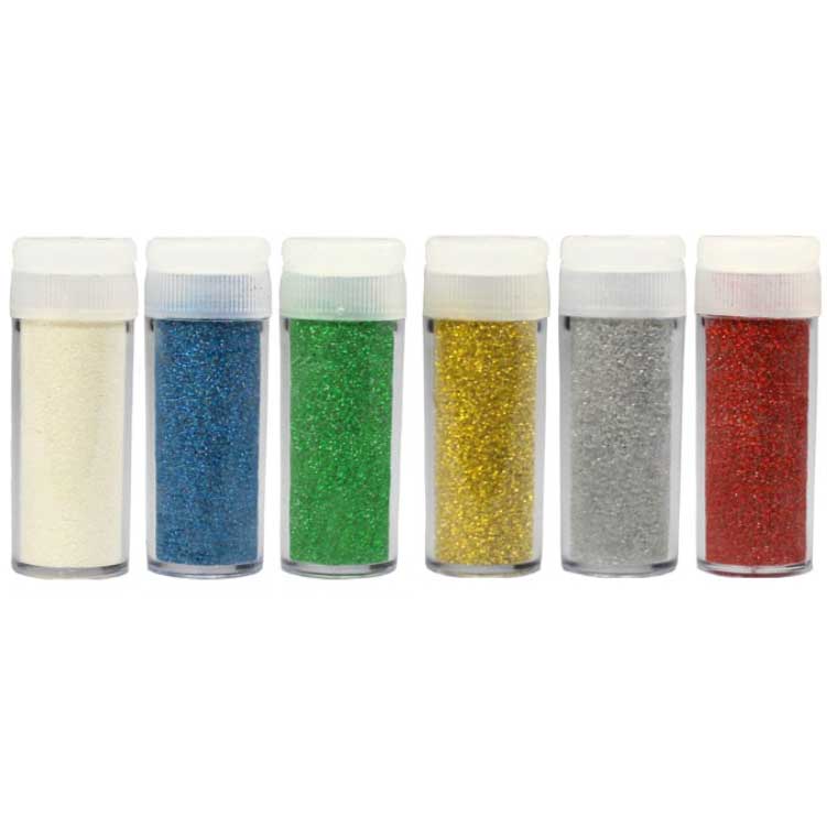 Glitterset 6 x 5 g — sortiert