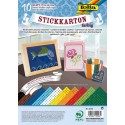 Stickkarton farbig