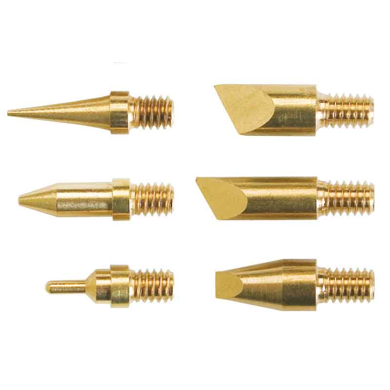 Brennspitzen - Set, 6 Stück