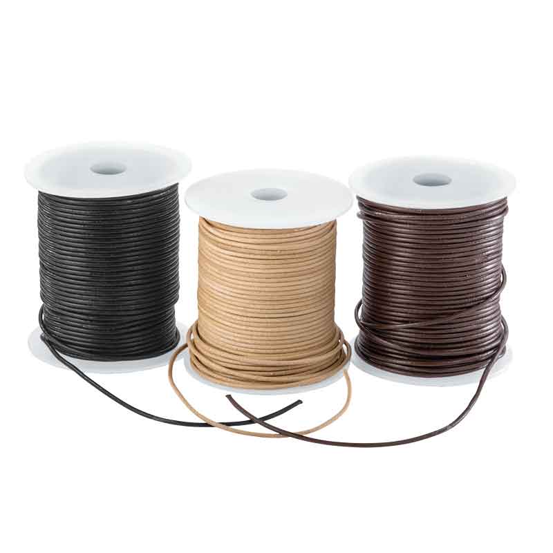 Lederriemen 2 mm / 50 m