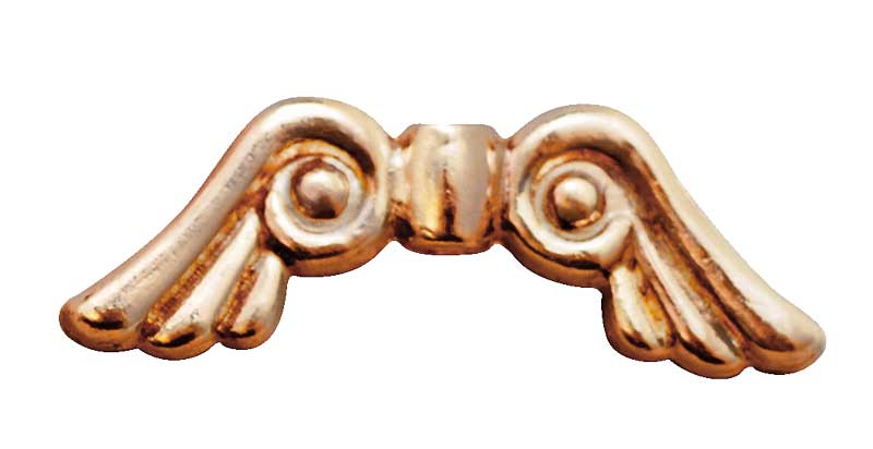 Metallflügel 15 mm, 100 Stück — altsilber