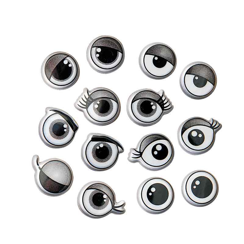 3D Sticker - Augen, 28 Paar