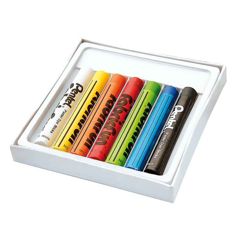 Pentel - Stoffmalkreiden, 7 Stück