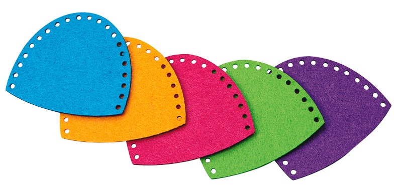 Filz - Eierwärmer 8 x 8,5 cm / 5 Paar — sortiert