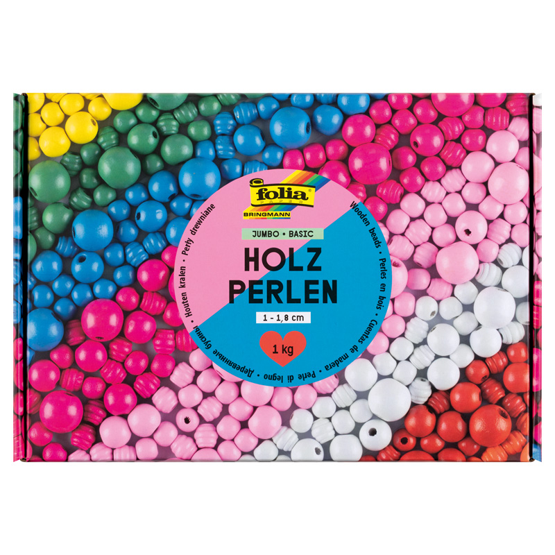 Holzperlenmix JUMBO 1 kg