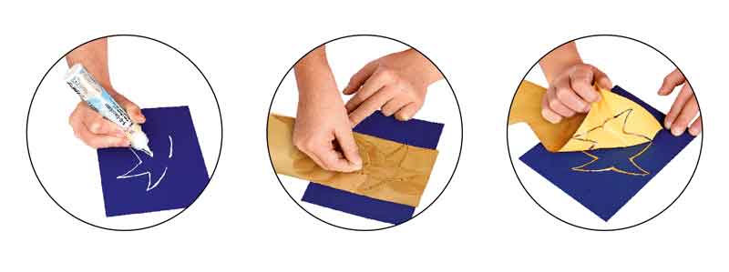 Beschriftungsfolie, 6 Stück — gold / silber