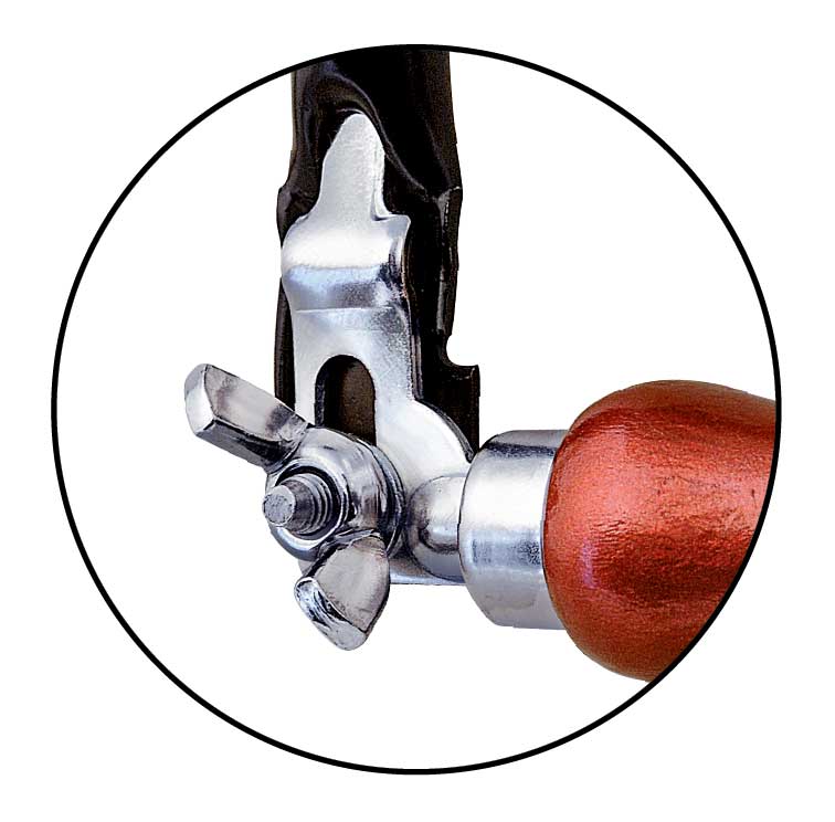 Laubsägebogen Pebaro 750 — mit Flügelschrauben