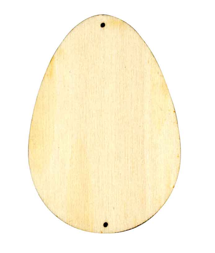 Holz Eier, 10 Stück — 6 cm